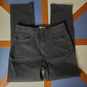 Elizabeth And James Vintage Straight Jeans Womens 8 Waist 29 Black High Rise‎